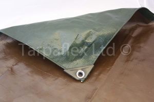 green tarpaulin