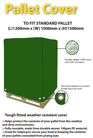 Standard Pallet Cover Large - 1000 x 1200 x 1500mm (H)