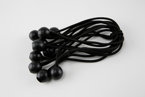 Ball Bungees 20cm Black - Pack of 10