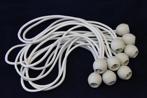 Ball Bungees 30cm White - Box of 1000